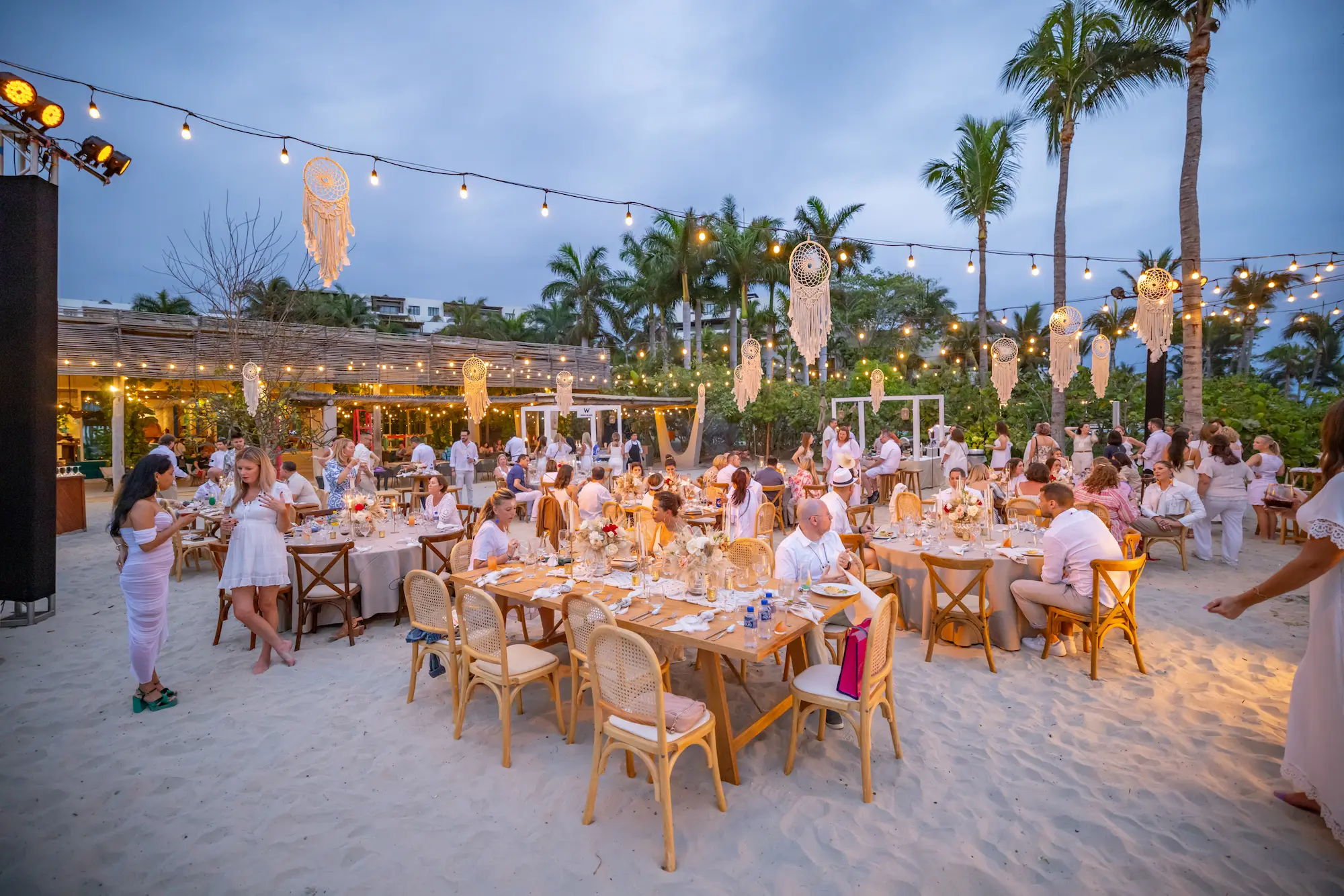 Evento de convención en la playa Cancún